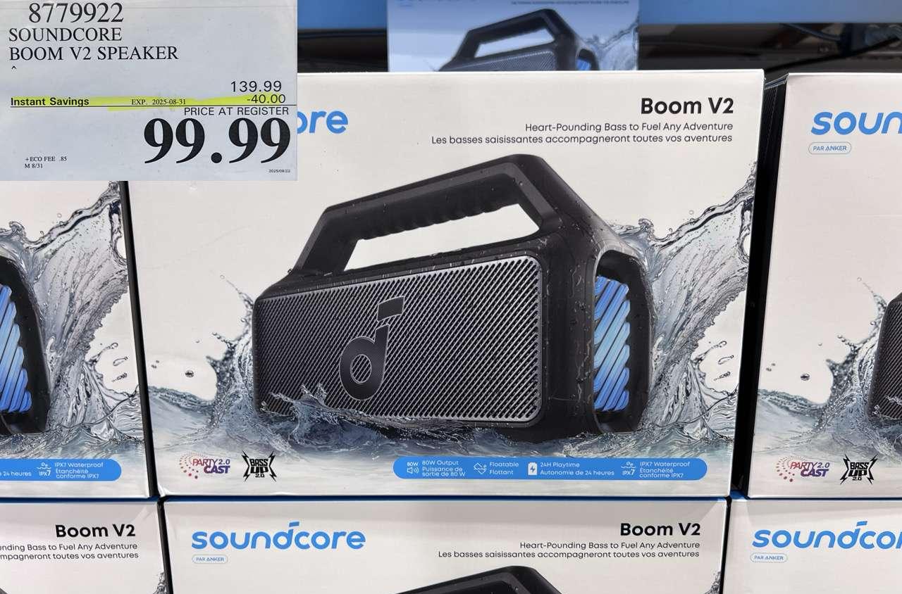 SOUNDCORE BOOM V2 SPEAKER at Costco