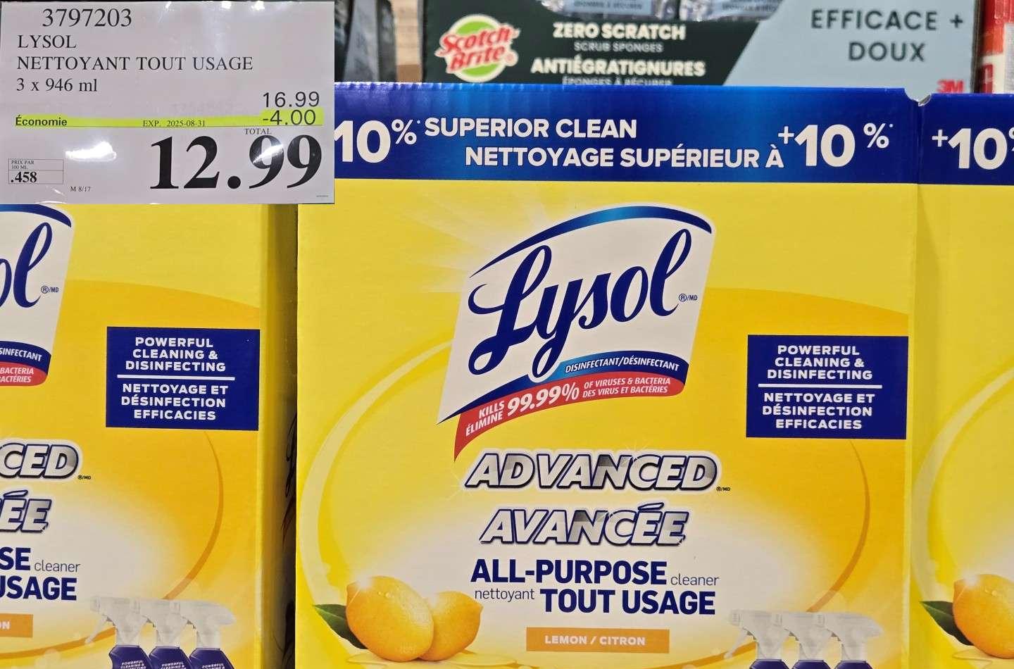 LYSOL NETTOYANT TOUT USAGE at Costco