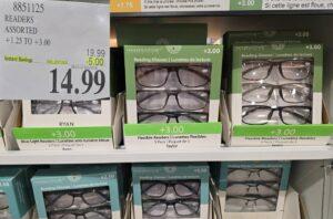 READERS ASSORTED STYLES +1.25 TO +3.00 at Costco