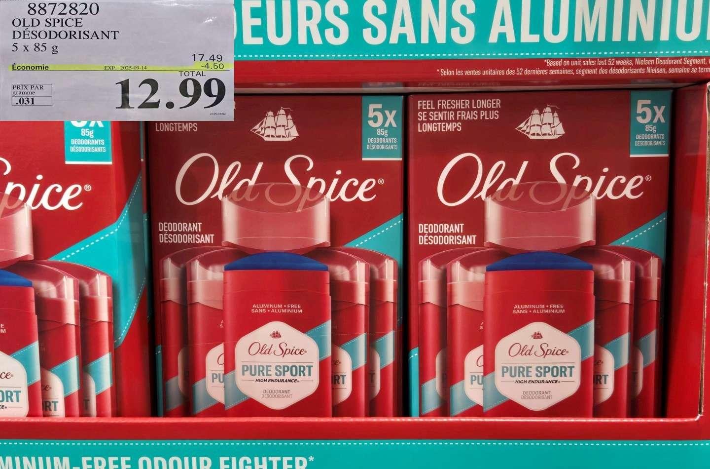 OLD SPICE DESODORISANT at Costco