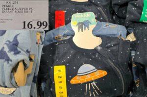 PEKKLE FLEECE SLEEPER INFANTS SIZES 3M-4T at Costco
