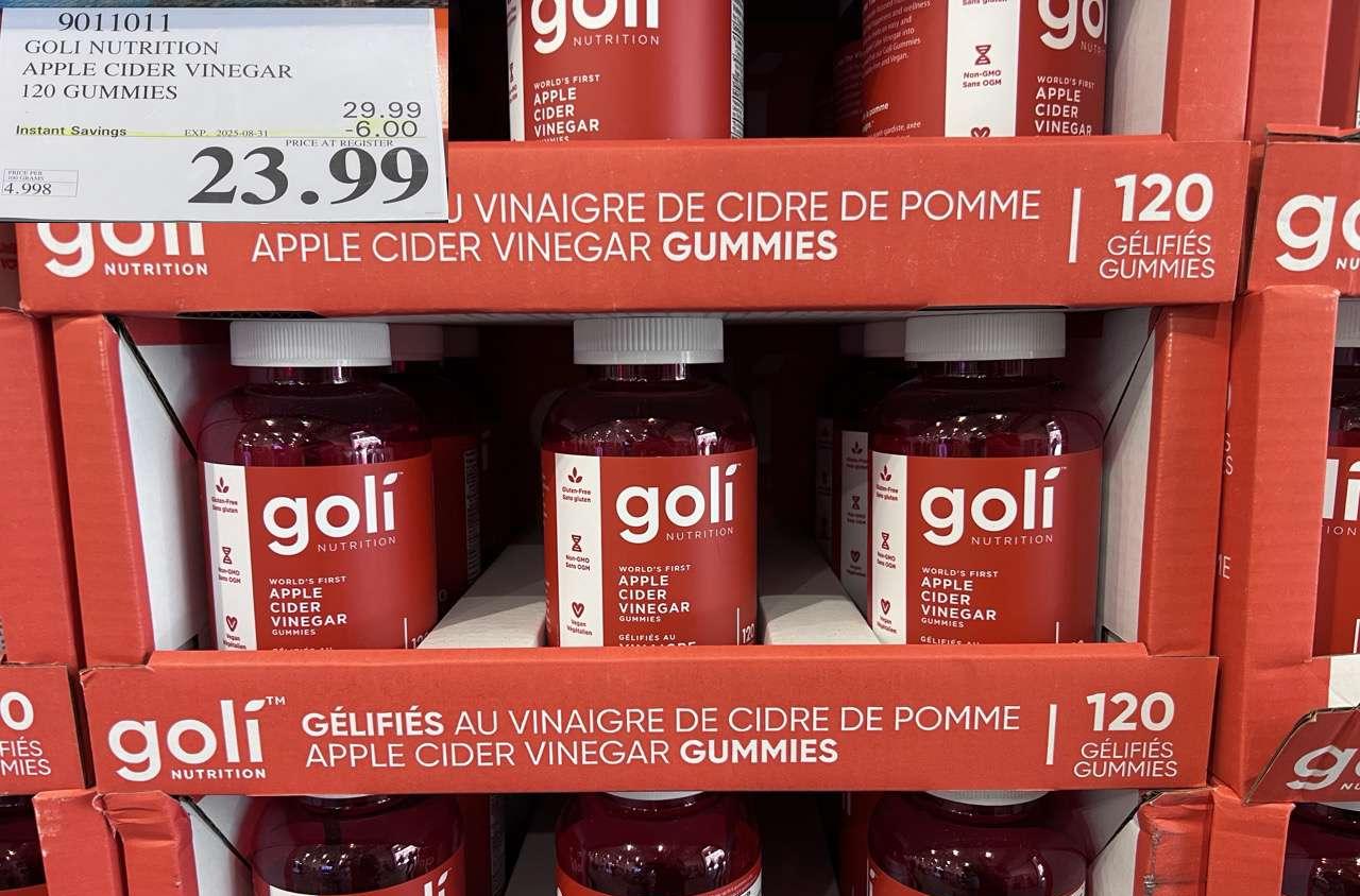 GOLI APPLE CIDER VINEGAR 120 VEGAN GUMMIES at Costco