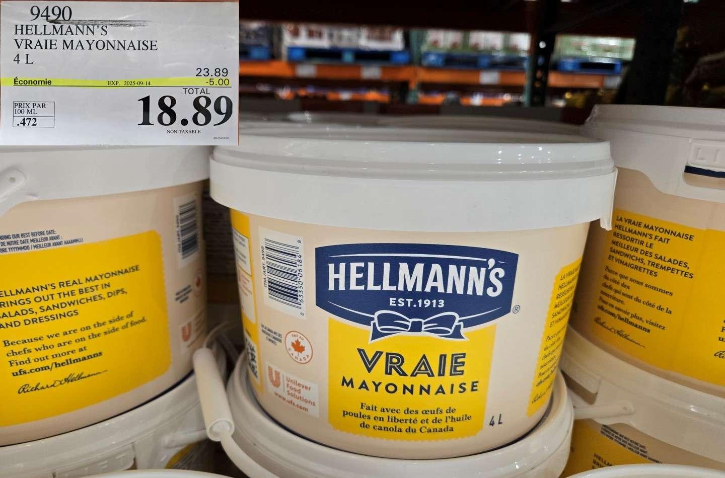 HELLMANN 'S VRAIE MAYON NAISE at Costco