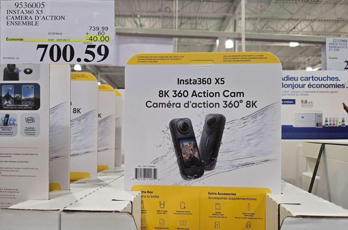 INSTA360 X5 CAMERA D'ACTION ENSEMBLE at Costco
