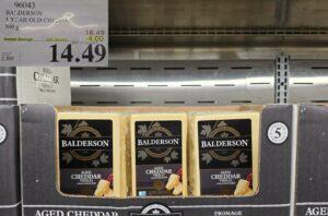 BALDERSON 5 YEAR OLD CHEDDAR 500 G at Costco