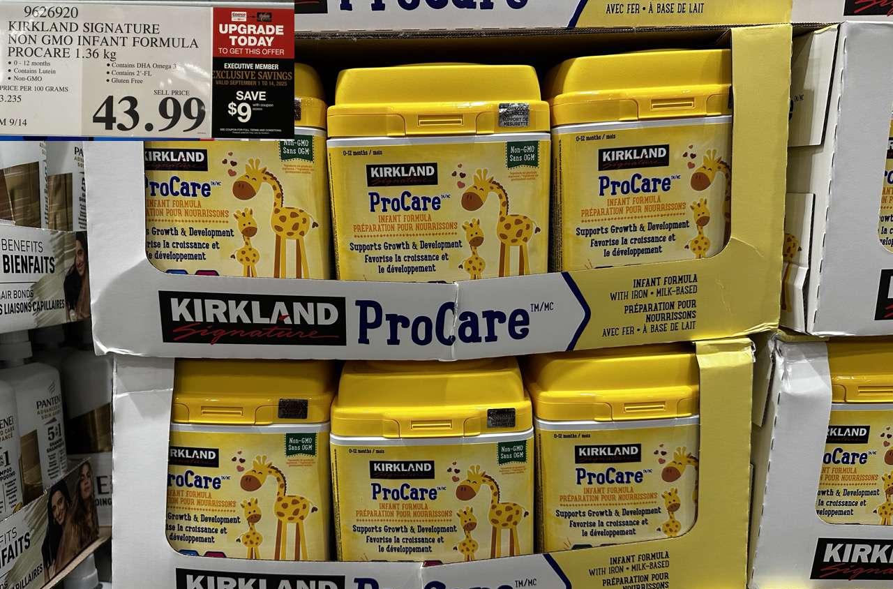 KIRKLAND SIGNATURE NON GMO INFANT FORMULA PROCARE 1.36KG at Costco