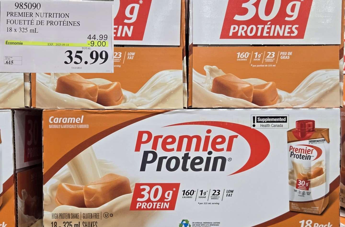 PREMIER NUTRITION FOUETTE DE PROTEINES   18 x 325 mL at Costco