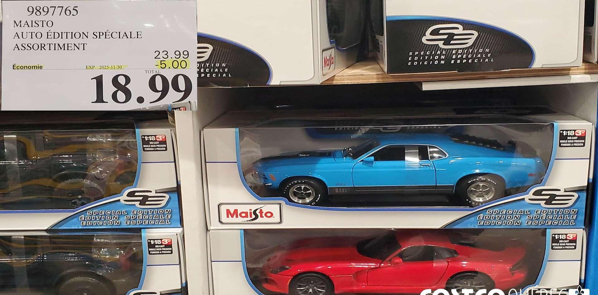 MAISTO AUTO EDITION SPECIALE ECHELLE 1:18 at Costco